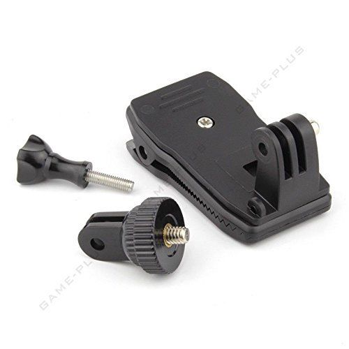 360 Graden Roterende Hoed Mount Clip Houder w/1/4 &quot;Adapter voor GoPro Camera Xiaoyi