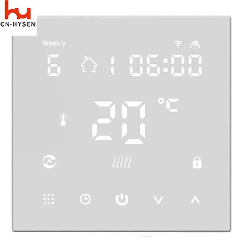 Touch Screen External Programmable Smart Room for Heating Thermostat Controller WiFi With Iphone /Android APP