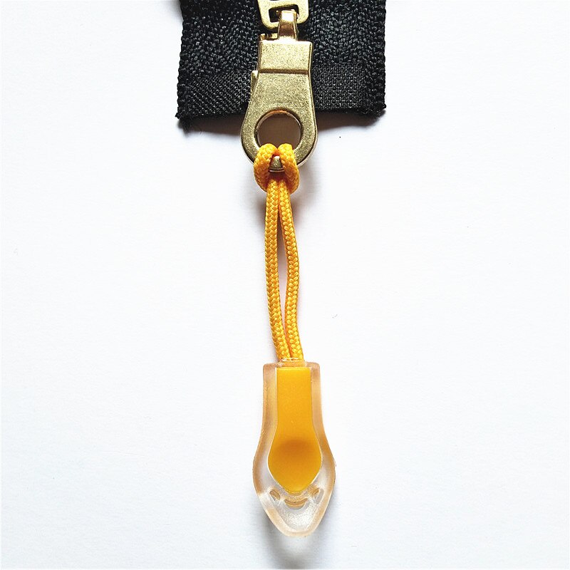 50Pcs Backpack Zipper Transparent Pull Cord Zip Fastener Zip Slider