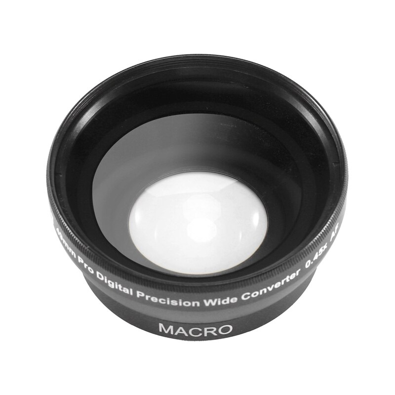 RISE-NEWYI Digital Lens Replacement 49mm 0.45X WIDE Angle + Macro Conversion LENS 49 0.45 Black