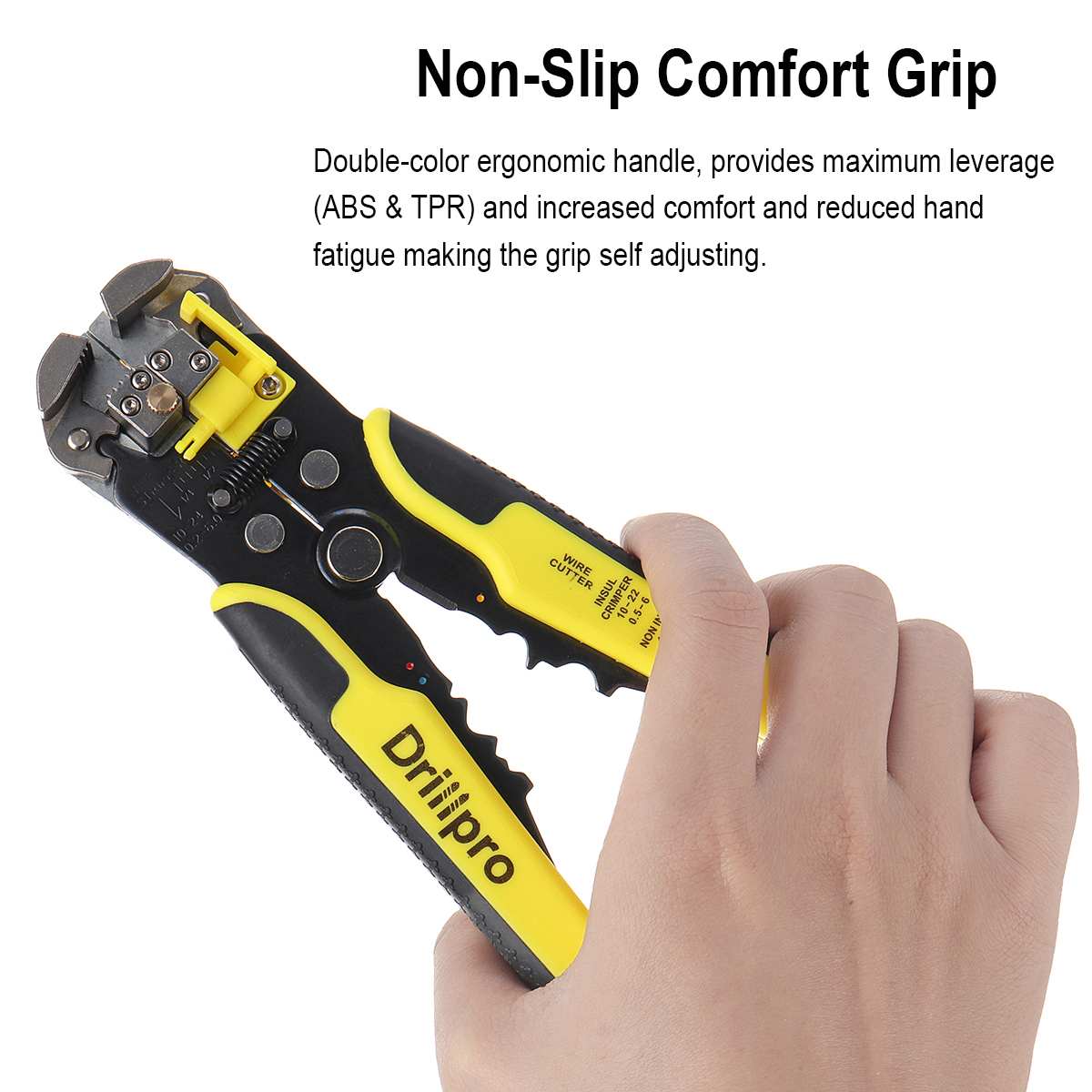 Drillpro Automatische Wire Stripper Crimper Cable Cutter Stripper Gereedschap Krimptang Terminal Tool Voor 0.2-6 Vierkante Mm