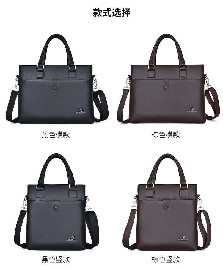 Men's Portable Computer Laptop Handbags Briefcase Large Capacity Attache Portfolio Bag Shoulder Crossbody Bag портфель мужской