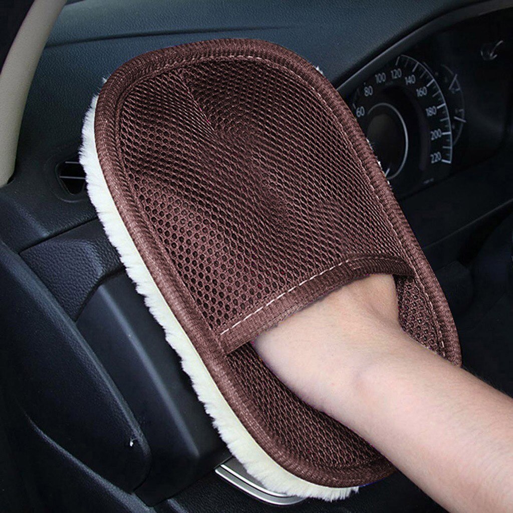 Microfiber Wool Soft Auto Car Washing Glove Cleaning Car Cleaning glove Motorcycle Washer Care Wash care tools Car Accessories