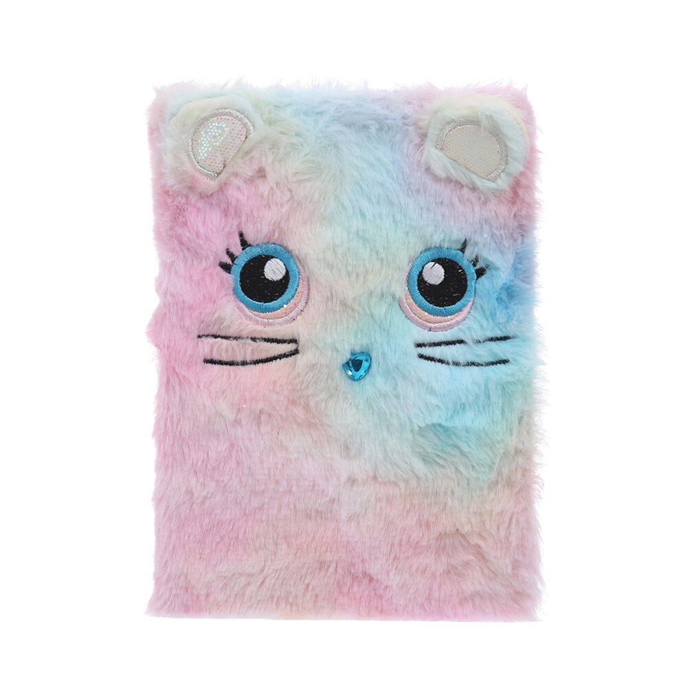 Cartoon Planner Notebook Cat Panda Fluffy Diary Girls Journal Notebook Memo Pad Birthday Notebooks libros agenda