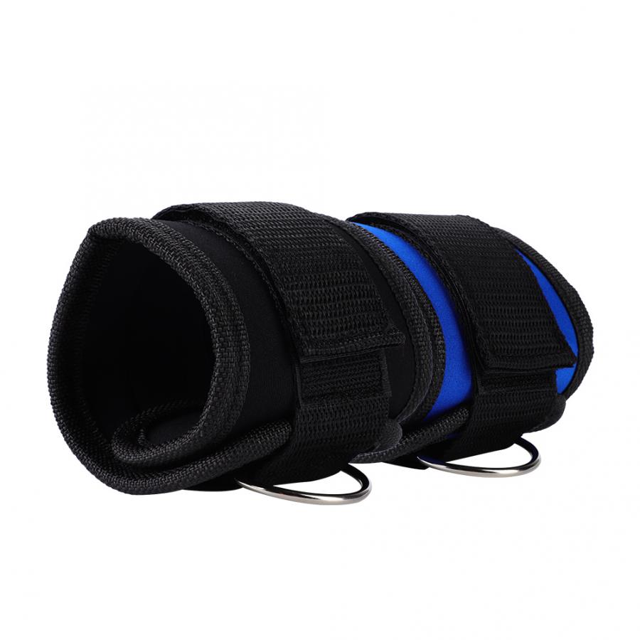 Ankel ankelstropp d-ring ben vektløfting gym kabel fest trening fitness 2 stk elastiske bånd gym ankel stropp