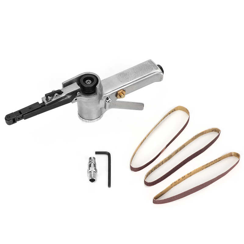 Pneumatic belt sander 10 mm pneumatic belt sander 16000 rpm for sanding polishing deburring chamfering rust removal