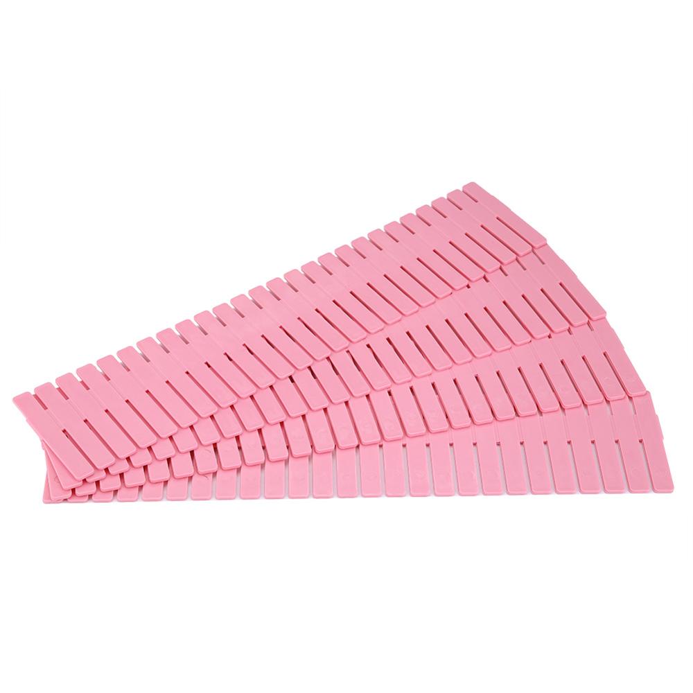 WBBOOMING-organiseur de séparation à tiroirs en plastique réglable, 4 pièces, tiroir extensible, séparateur de meuble, rangement bricolage: Rose