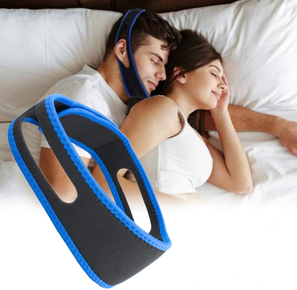 Anti Snoring Chin Strap Ajustable Stop Snoring Solution sleep care tools from snoring Sleepx apnea chin support straps for night