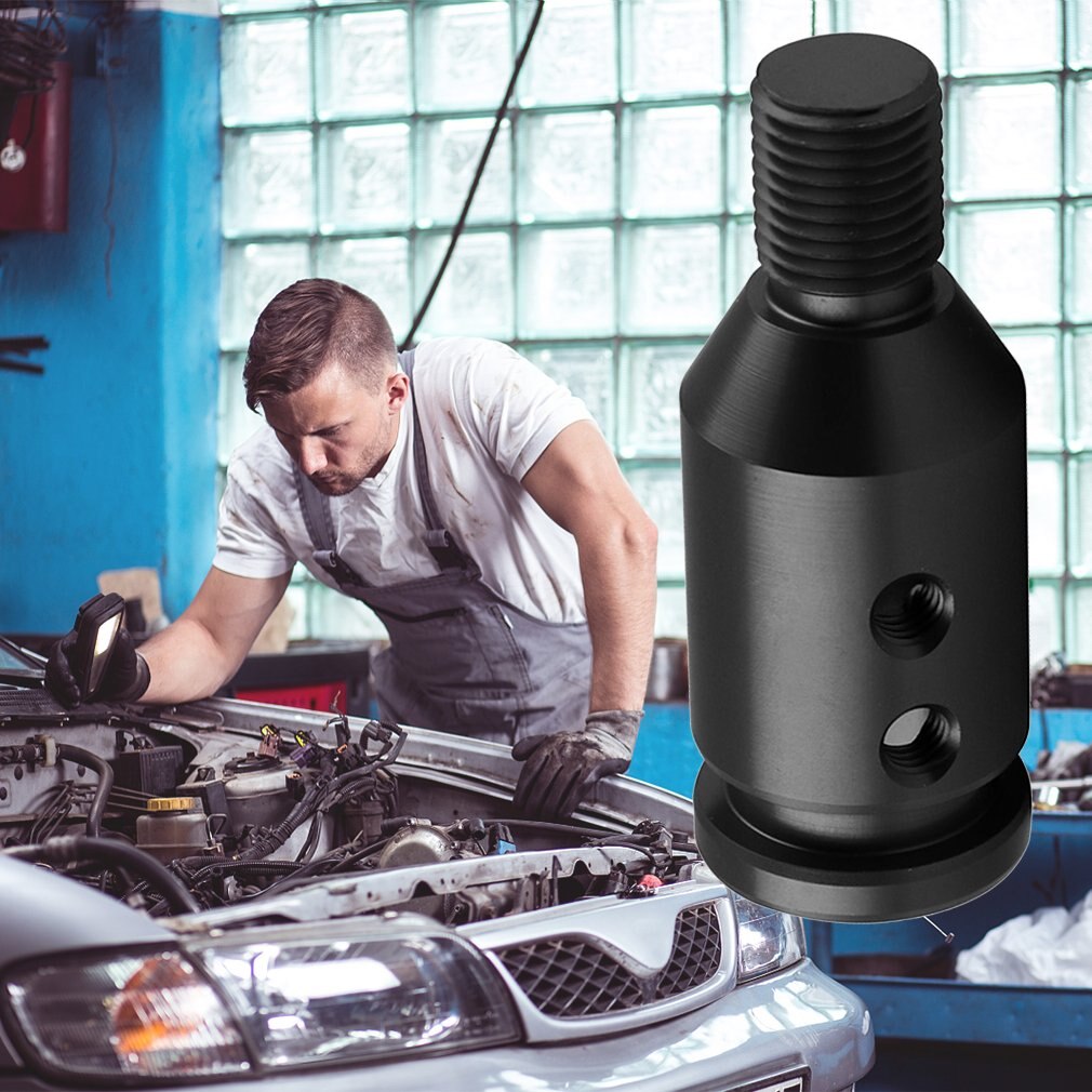 Black Universal Aluminum Shift Knob Adapter For Non Threaded Shifters Lever Car Shifter Adapter Thread Converter Auto Parts