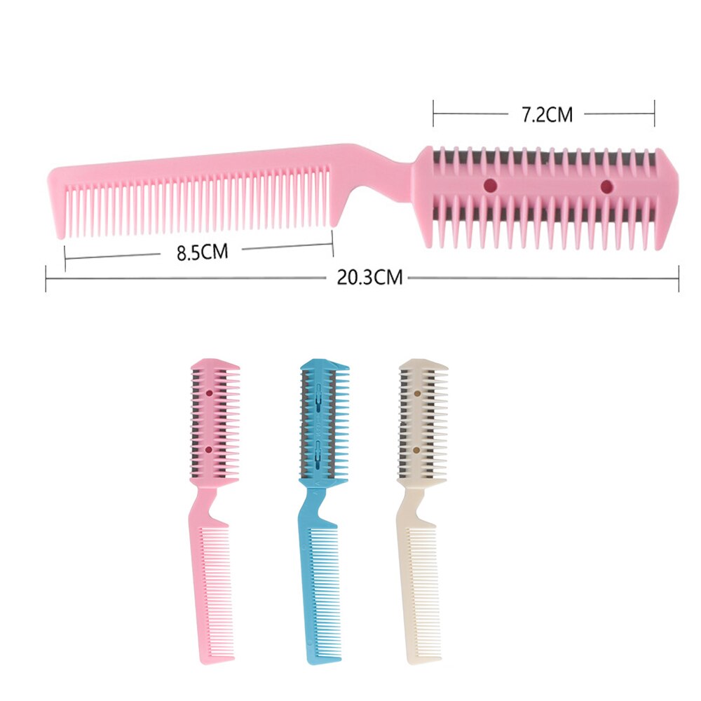 Peine recortador de pelo para mascotas, para gatos y perros, 2 cuchillas de afeitar, cepillado, herramienta de limpieza y corte de pelo, peine para peinado y corte de pelo