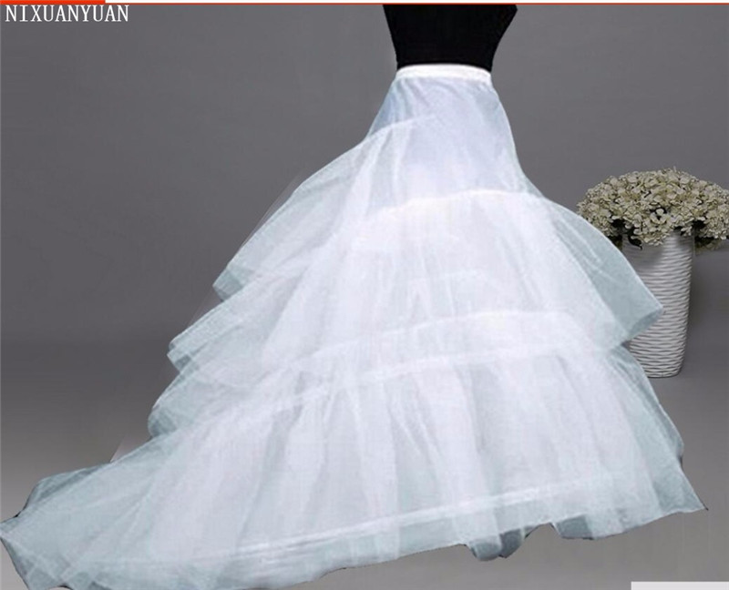 NIXUANYUAN Hochzeit Petticoat Unterrock Großen Zug Weiß Krinoline Unterhose 3 Reifen Petticoat Plus Größe Braut Hochzeit Zubehör