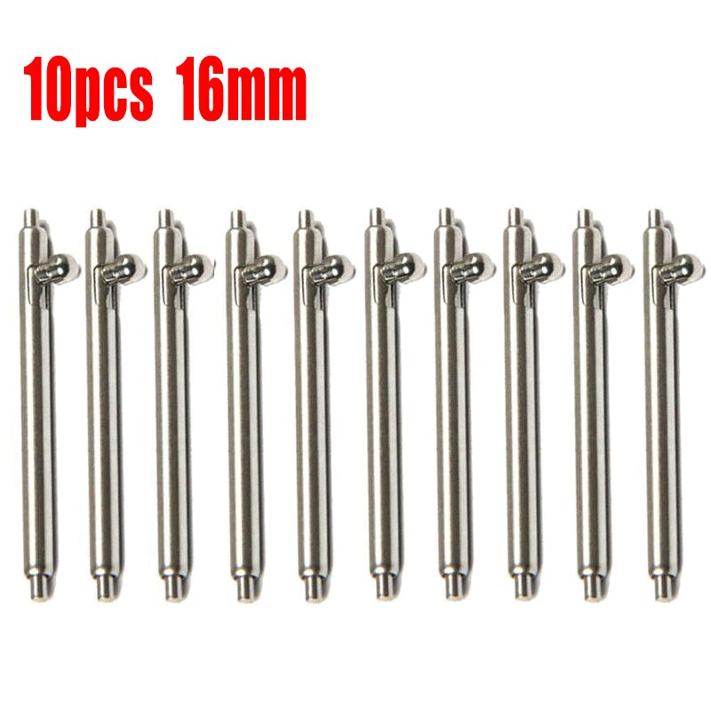 16mm 18mm 20mm 22mm 24mm 10 stk hurtigutløser klokkerem fjærstenger pinner 1.5mm diameter klokkestift pepair verktøy og sett: 16mm