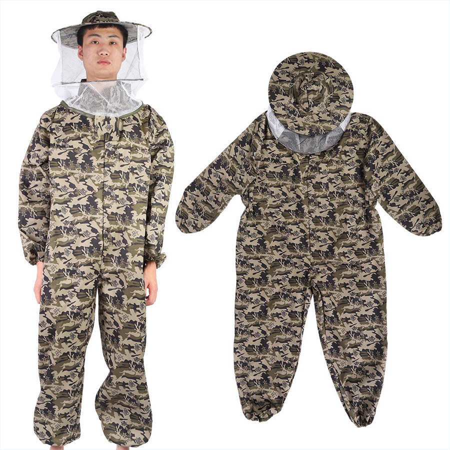 Outdoor Beekeeping Clothing Beekeeping Protective Suit Anti Bee Biting Nylon Mesh Beekeeping Suit Bee Clothing Clothes Supplies