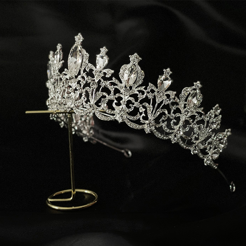 Jeweled Crowns Beautiful Headpiece Wedding Crown Wedding Tiaras Hair Accessories for Prom Birthday Costume Party LL@17
