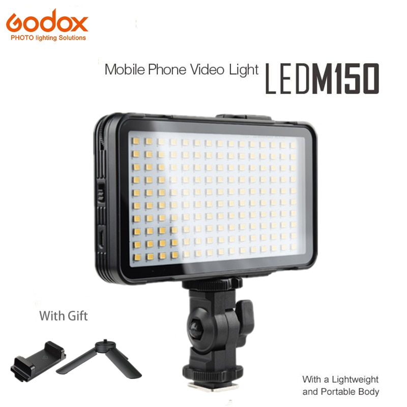 GODOX LEDM150 LED M150 Selfie licht Lamp 5600 k Witte Kleur Licht Led panel voor Iphone Smart Phone Video Camera maquiagem foto