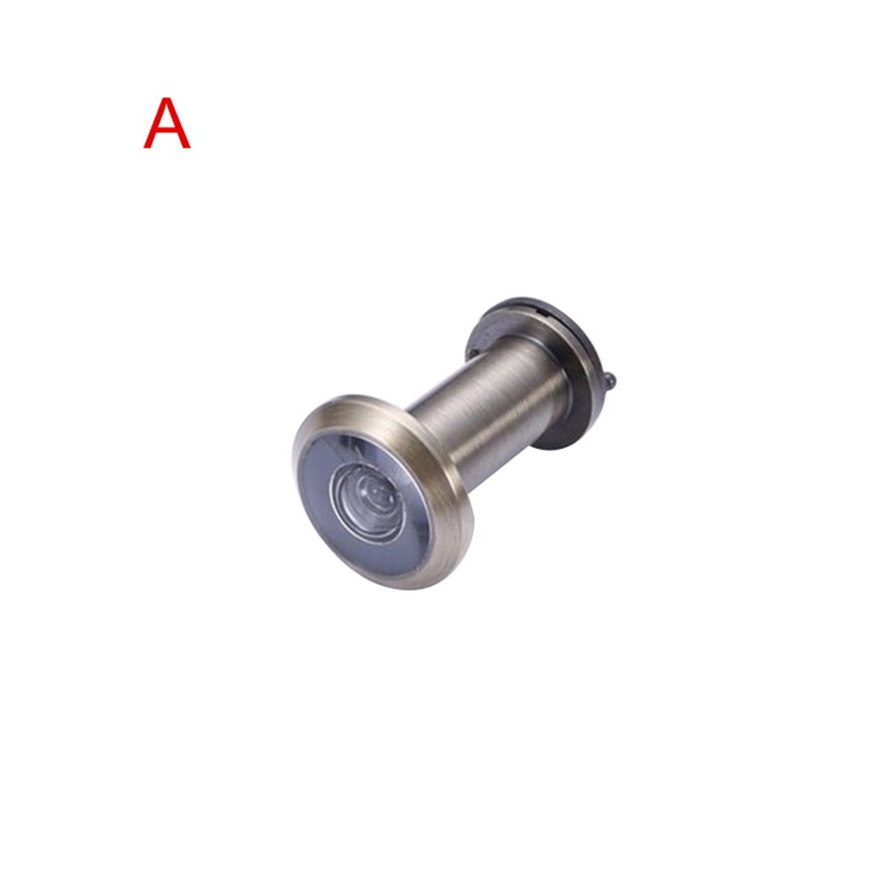 200 graders dörrvisare med sekretessskydd hemskydd zinklegering ögonhål för 36-58mm dörrar: Kastanjebrunt