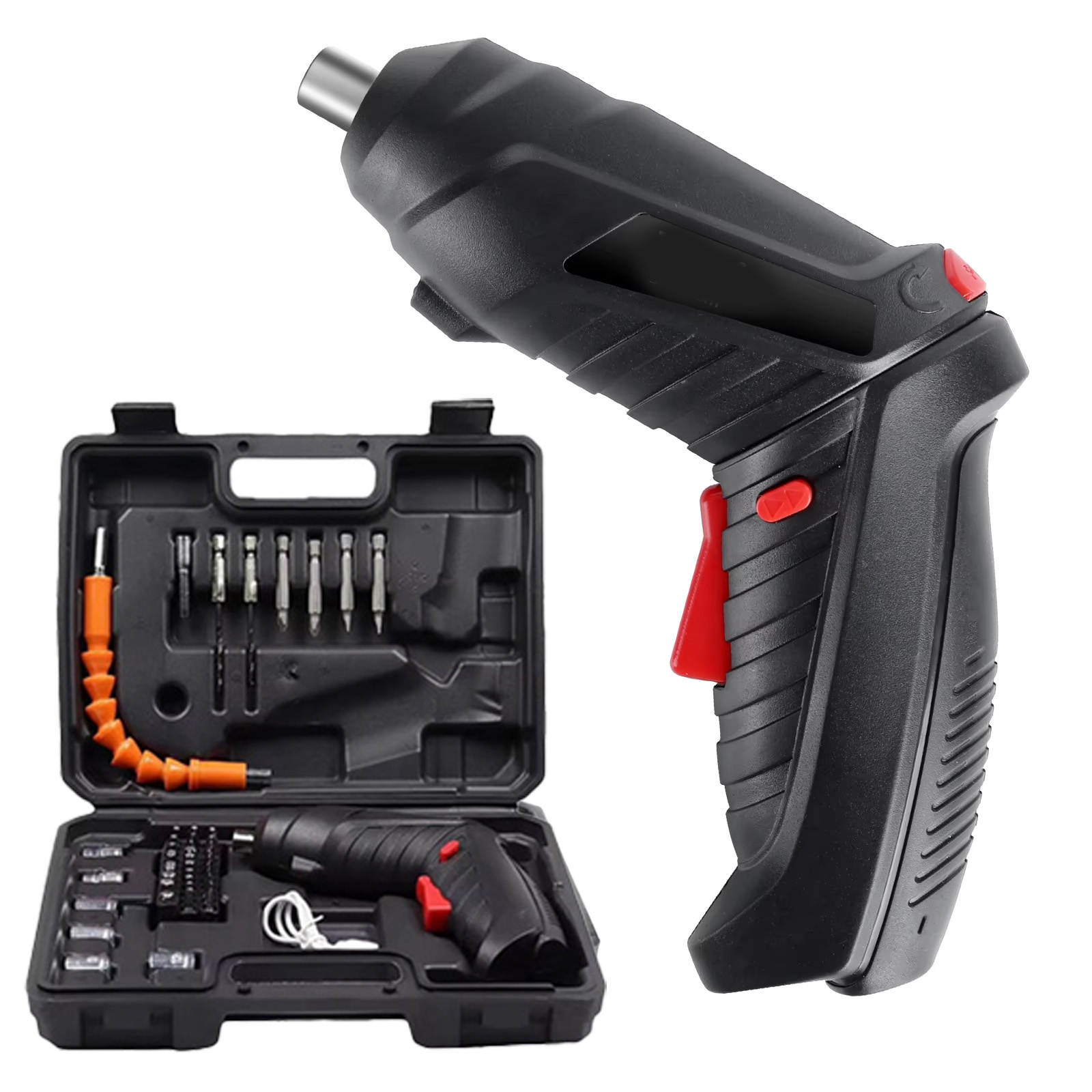 47 PCS 3.6V Electric Screwdriver Set 1800mAh Battery Powered Portable Cordless Electric Screwdriver Household Maintenance Power