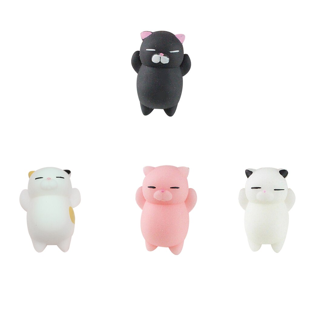 Mini Squishy Dier Speelgoed Zachte Leuke Kat Patroon Doekjes Stressbal Squeeze Rising Grappig Speelgoed Overdrukventiel Speelgoed Voor Grappige Speelgoed