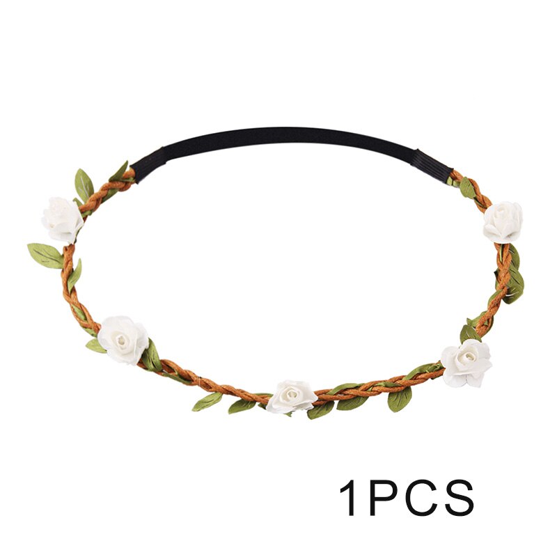 rose garland bridal tiara European hair styling rope dIY travel jewelry: 1