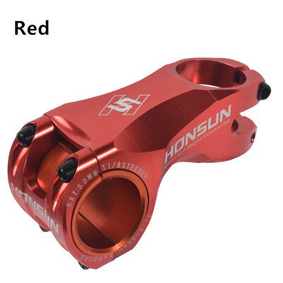 Honsun cykel frempind 28.6 * 31.8mm * 70mm cykel aluminium frempind road mountainbike tilbehør: Rød