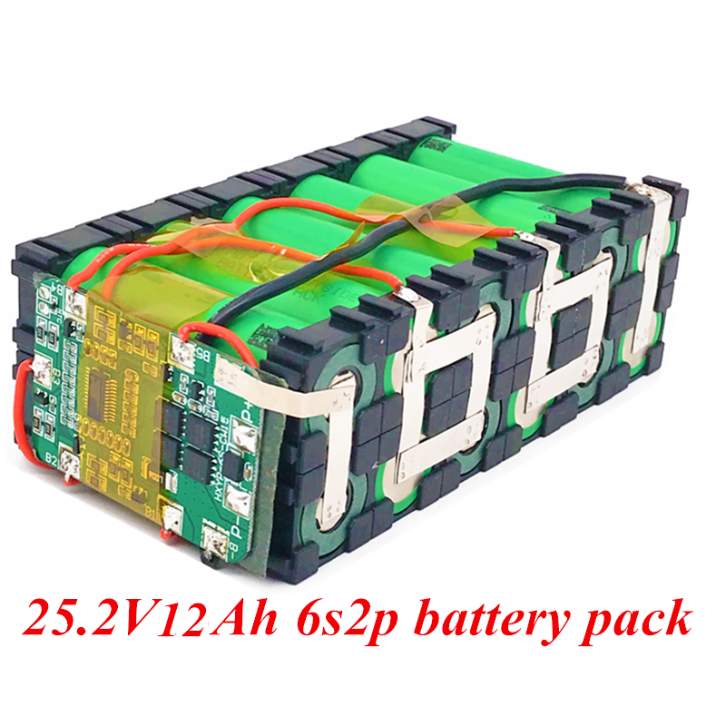 6 s2p 24v 11.6ah 12,0 Lithium-Ionen-Akku 25,2 V 12000mAh Lithium-Ionen-Akku mit BMS-Ladegerät
