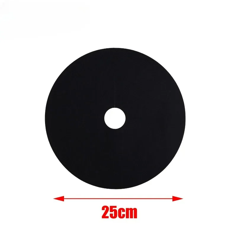 15/25/27/32cm anillos de paleta de árbol esteras protectoras de árboles película reutilizable para césped y jardín estera de barrera de Control de malezas para protección de raíces de plantas: L / Marrón