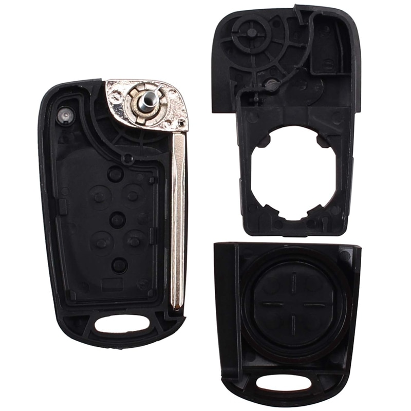 3 Buttons Flip Folding Remote Key Shell Case for Hyundai I20 I30 I35 IX20 IX35