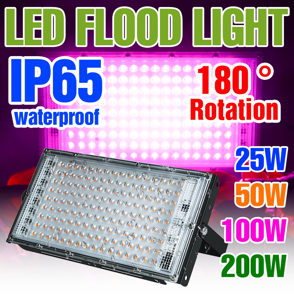 LED-Wachstumslicht, volles Spektrum, Gewächshauszelt, Wachstumsbox, Blumensamen, Gemüse, Hydrokultur-Anbau, Pflanzenlampe, 25 W, 50 W, 100 W, 200 W