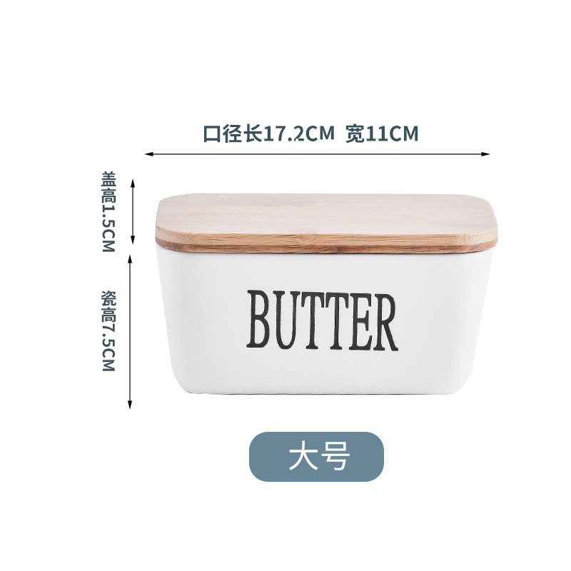 Butter Kasten Rechteckige Keramik Messer Restaurant Versiegelt Lagerung Kasten Westlichen Stil Käse Kasten Butter Kasten: B