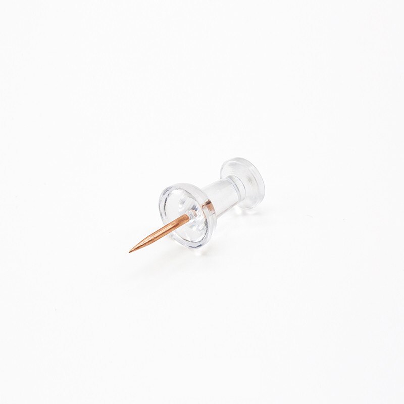 100 stk klare guld tryknåle tavler tommelfinger stål punkt opslagstavle pins til kontor og skole forsyninger push pin stik