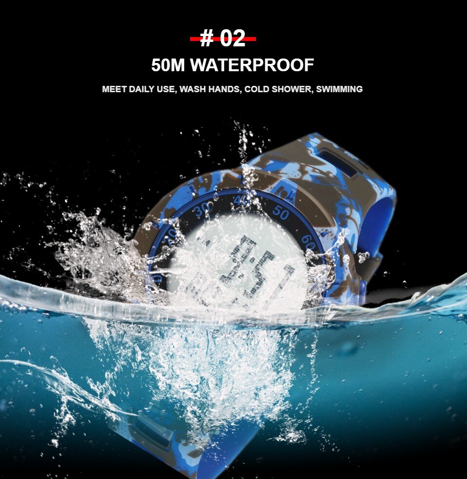 Red Digital Watches Men Women Outdoor Waterproof Electronic LED Wristwatch Unisex Lover Sport Clocks relogio feminino