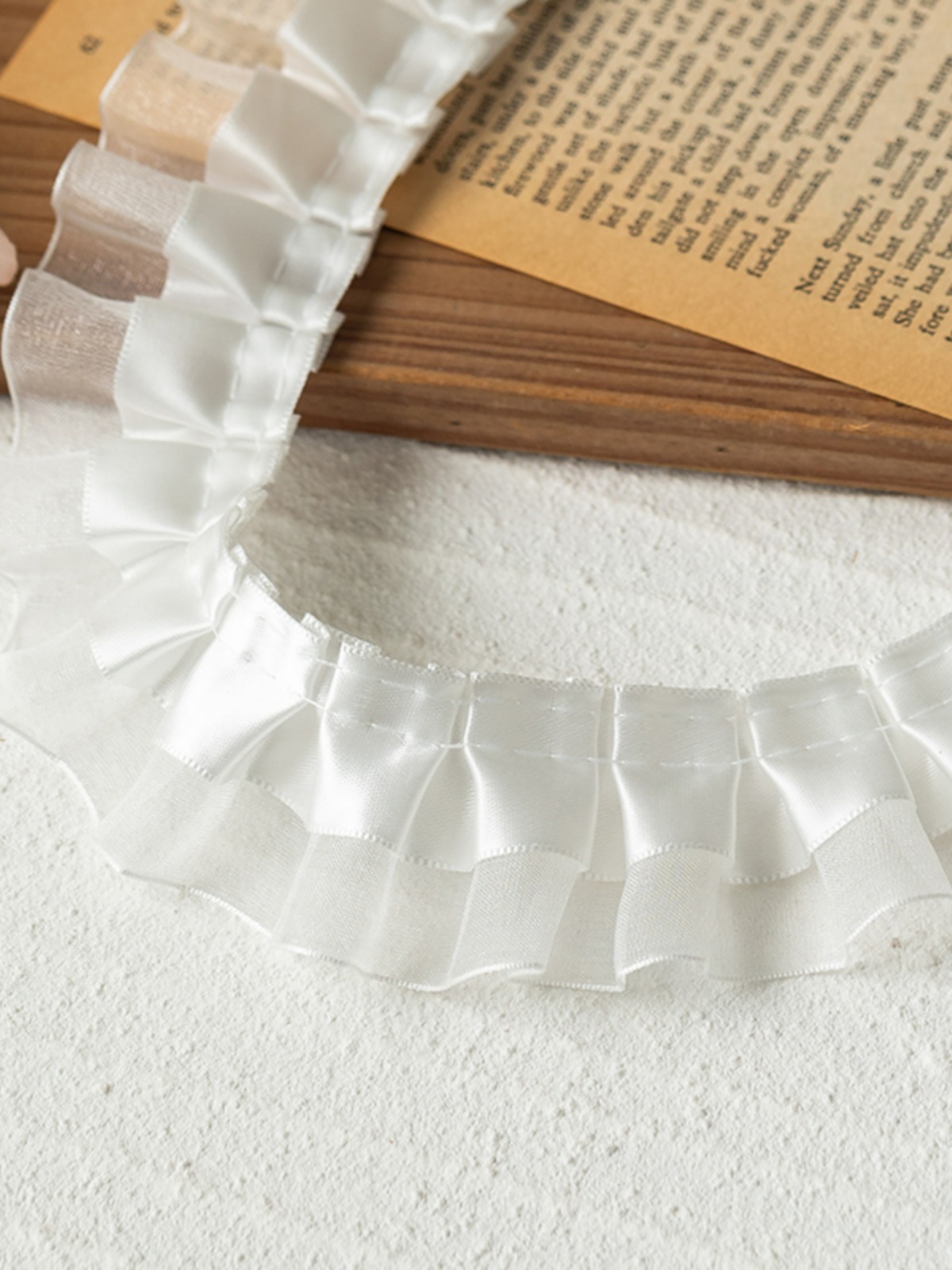Vestidos de novia blancos de 2 metros, encaje para manualidades, cintas de costura, recorte, suministros de costura, decoración de ropa, Material hecho a mano