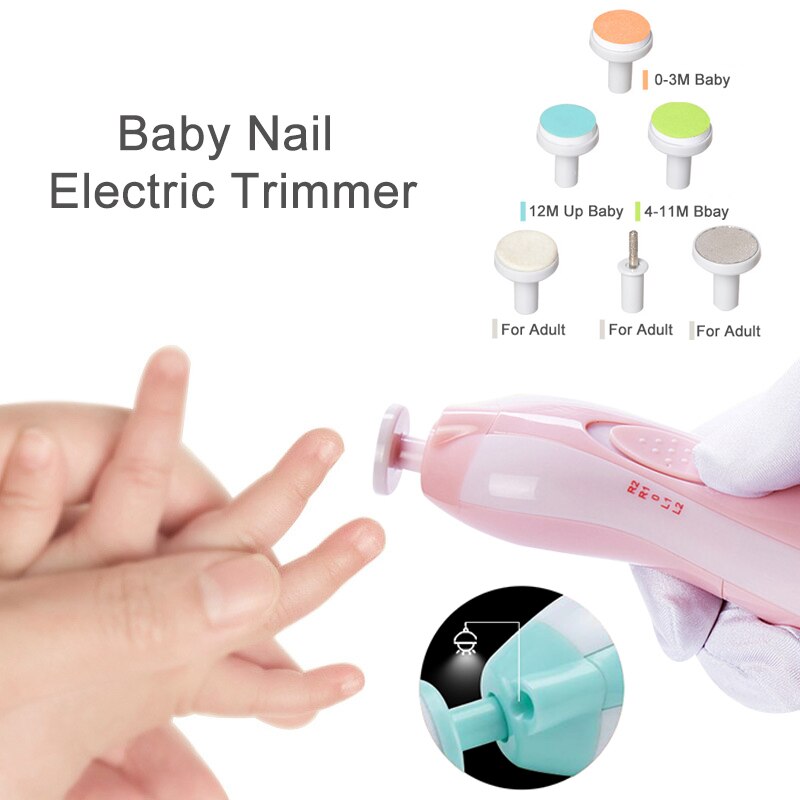 Draagbare Elektrische Veilige Nagelknipper Cutter Baby Trimmer Manicure Pedicure Clipper Schaar Kids Baby Baby Nail Care Cutter