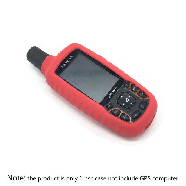 Genérico GPS Garmin GPSMAP 62 62S 62SC 64 64S 64SC funda protectora de silicona con protector de pantalla de y herramienta transparente: Red