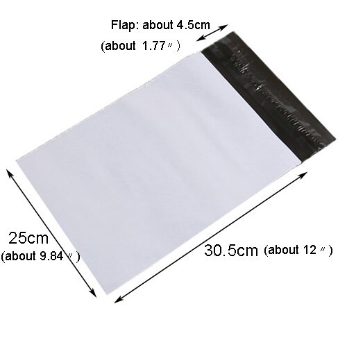 50 st plast kuvertpåse bud förvaringspåsar självhäftande plast express poly postpåsar brevpapper kuvert: 50 st 25 x 35cm