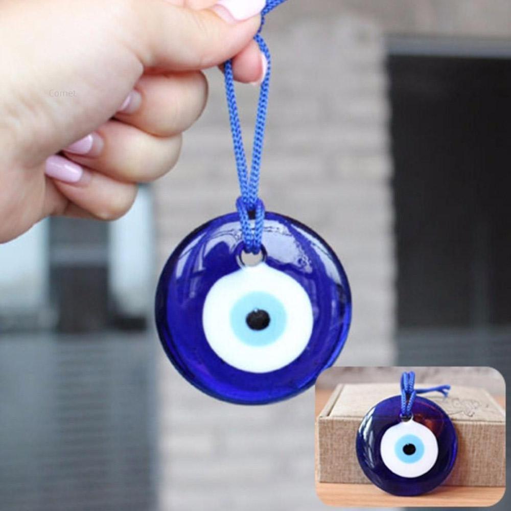 Shellhard lucky tyrkisk blå glas onde øje amulet trendy hængende charms bil kontor væg dekoration indretning