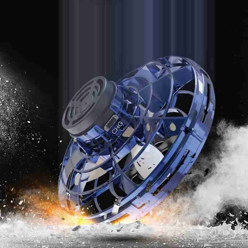 Mini Vingertop Flying Gyro Gratis Route Inductie Cyclotron Ufo Creatieve Decompressie Speelgoed