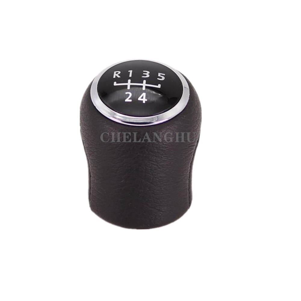 For VW Transporter Multivan Caravelle T6 T7 Car 5/6 Speed Gear Shift Stick Knob Level With Leather Boot: 5 speed gear knob