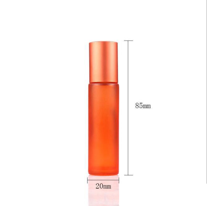 8 farver lipgloss æterisk olie parfume flaske rullekugle tyk glas roll on holdbar til rejse kosmetik beholder