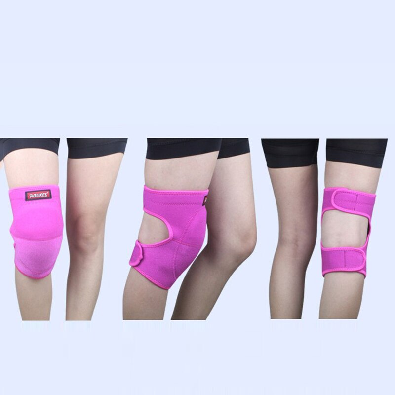 Dans kniebeschermers voetbal hardlopen slip kniebeschermers sport defensieve knieën buiten: Roze / M