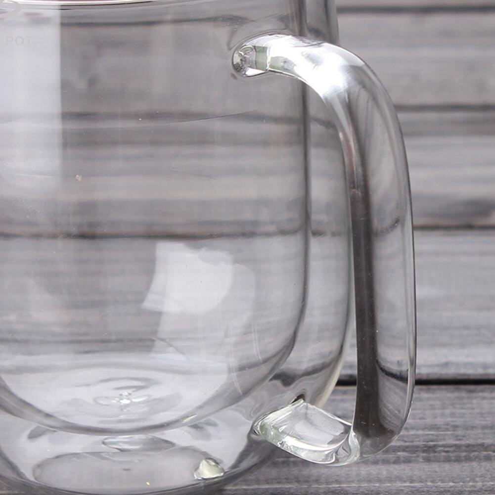 Hoge Borosilicate dubbelwandige Glazen Cup Thermische Isolatie Bloem Bakje Transparant Innovatieve hittebestendige Koffie Cup