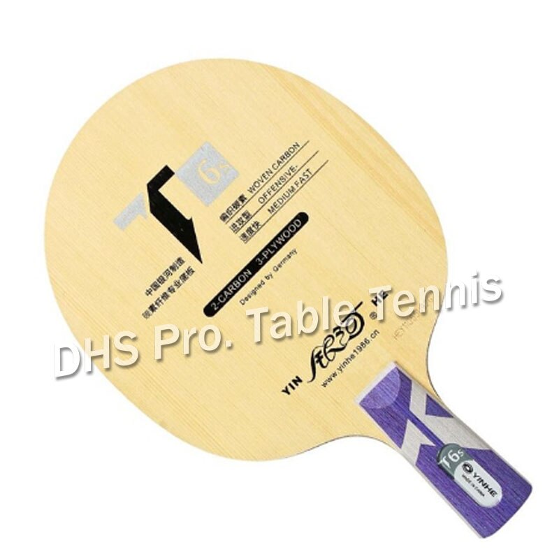 Yinhe T-6s T6 T6s Zypresse Kohlenstoff Tischtennis Kohlenstoff Klinge für Schläger für 40 + neue Material Ball