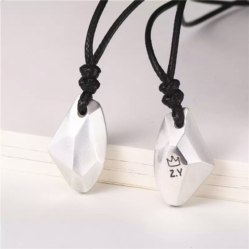 OL Geometric pendant 925 sterling silver necklace for Women Jewelry