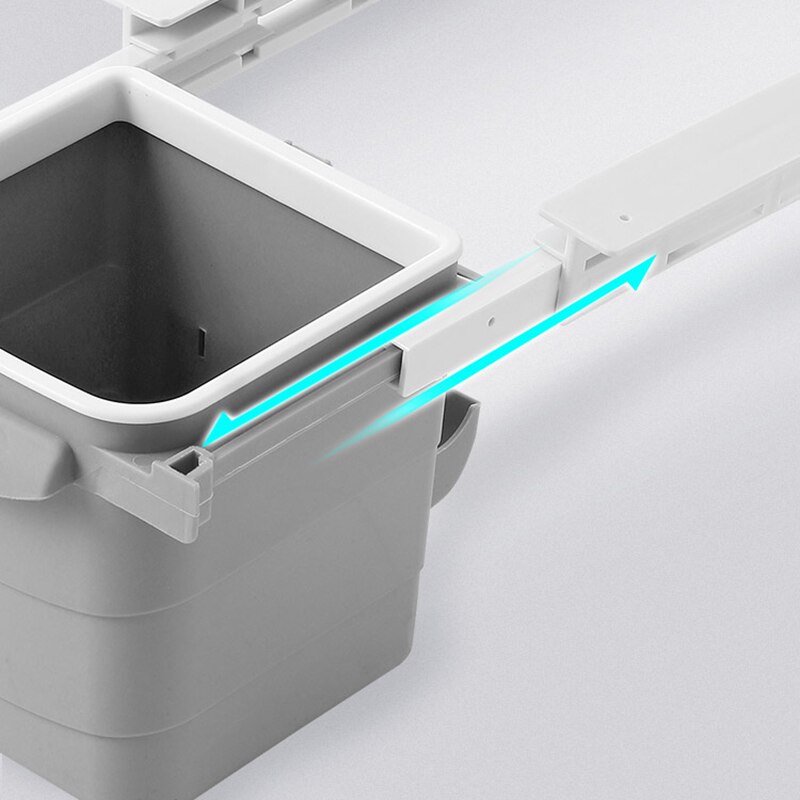 Recycler poubelle cachée cuisine Push-Pull poubelle poubelle petite boîte de rangement en plastique pour bureau bureau à domicile