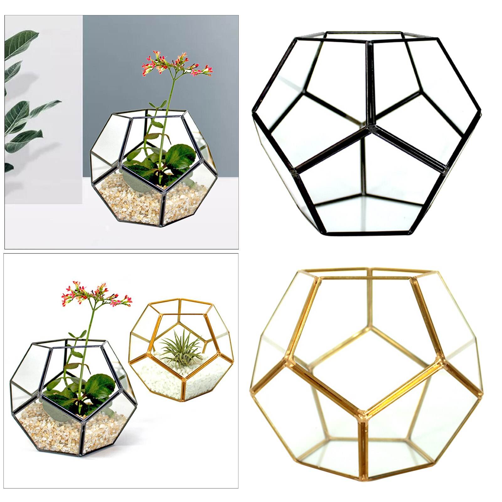 Geometrische Glas Terrarium Ornamenten Bloem Kamer Voor Thuis Tafelblad Decor