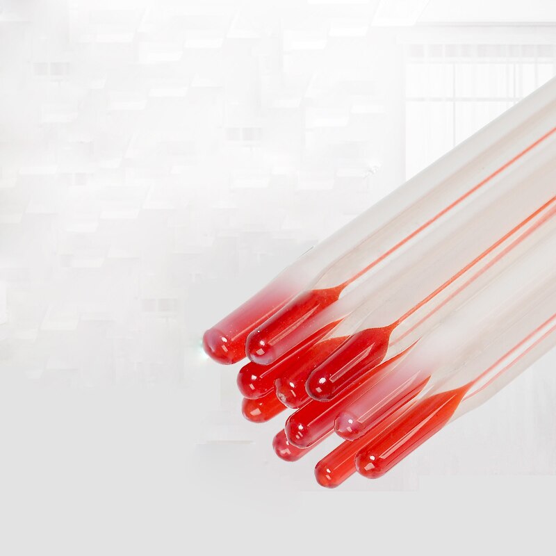 20PC alcohol red liquid glass thermometer red water thermometer glass rod thermometer bar table water temperature meter 0-100C
