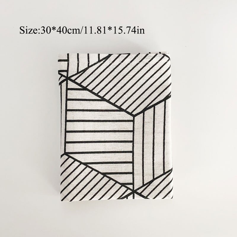 Plaid Cotton Placemat Fabric Table Mats Napkins Simple Japanese Style Tableware Kitchen Tool