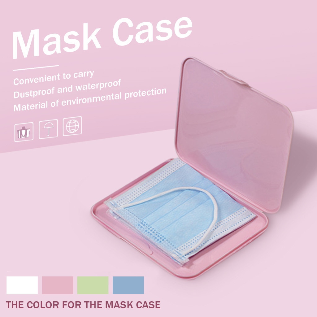 Moda máscara capa saco portátil suporte máscara facial caixa de armazenamento caso salvar caixas de máscara caja para guardar mascarillas #5t2