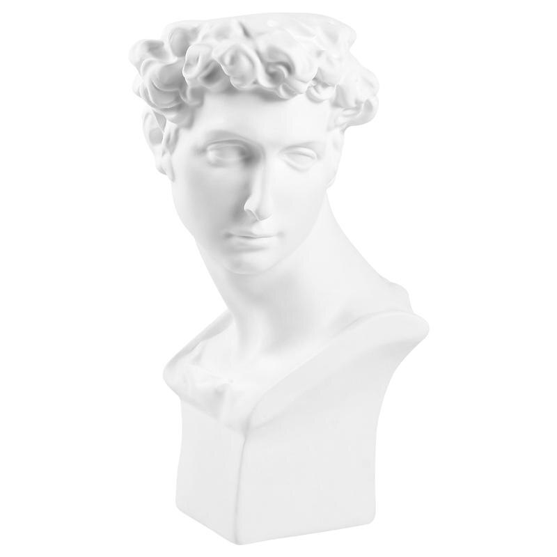 KUAHAI Geometrische hertenkop wandsculptuur modern gewei standbeeld muur opknoping 3D gewei decoratie galerij woonkamer muur hars dier hoofd geschenk (klein, zwart