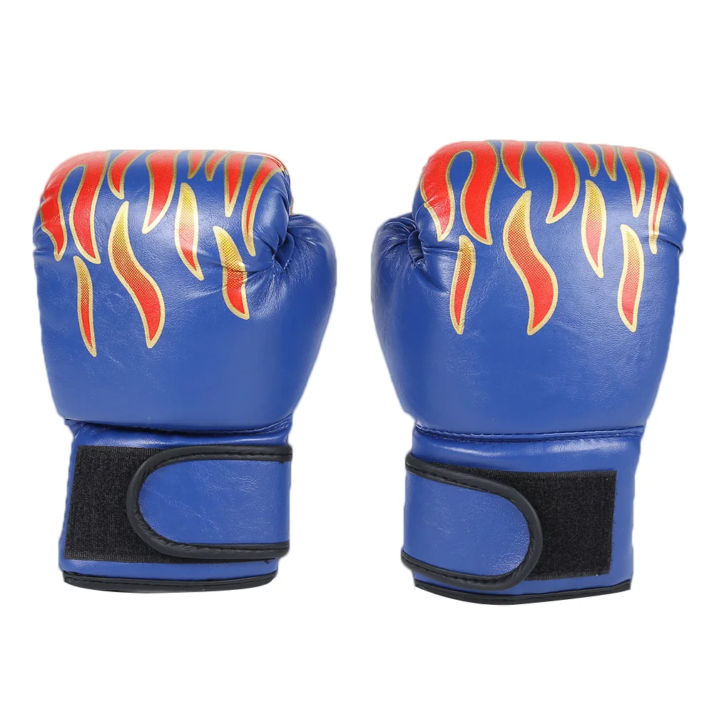 2pcs Kids Boxing Gloves PU Leather MMA Fighting Gloves Punching Bag Kickboxing Thai Gloves for Kids Child Training: black